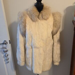 Source Unknown Cream Teddy Jacket